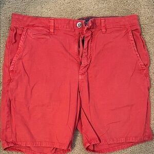 johnnie-O Men's Red Flat Front Shorts